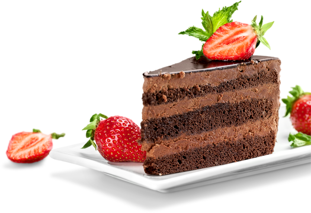 Slice of Delicious Chocolate Cake
